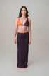 CURO SKIRT PURPLE/ORANGE