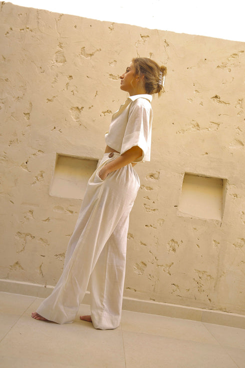 Fantasy Crudo Linen Pants